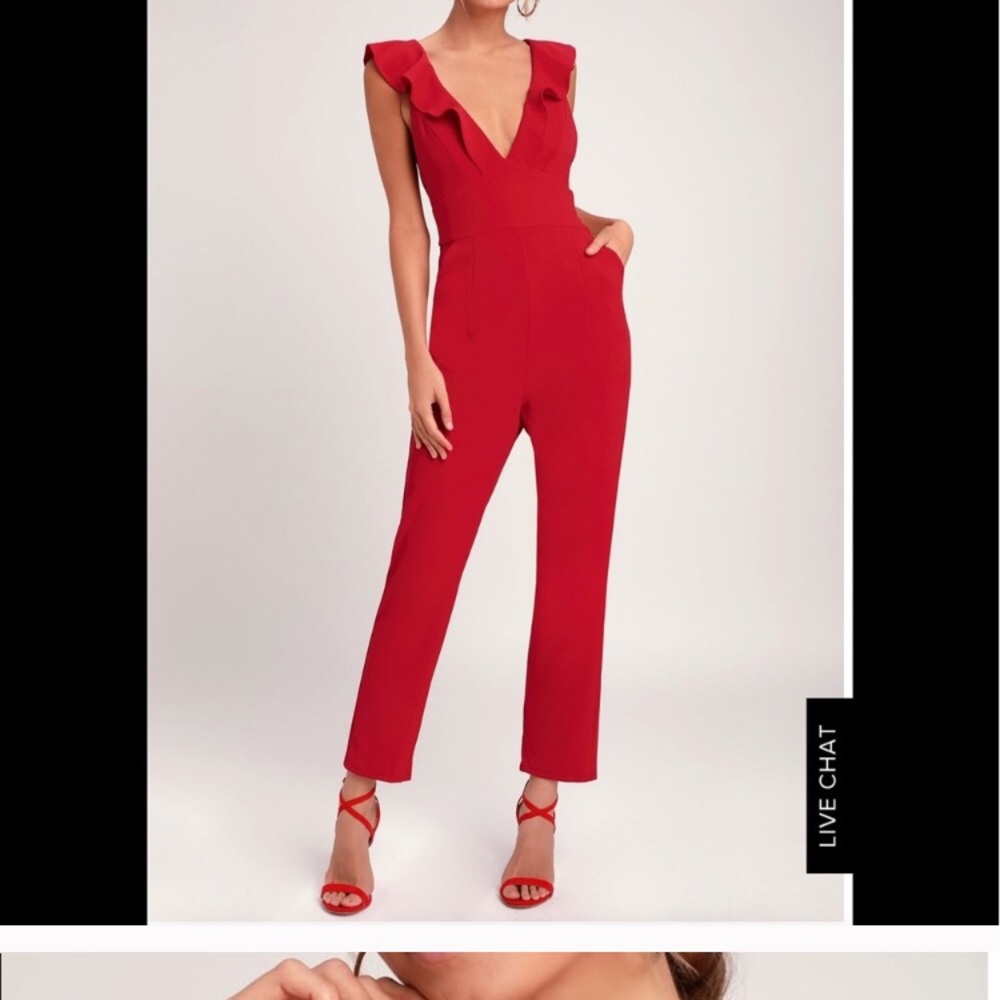Lulus Red Jumpsuit